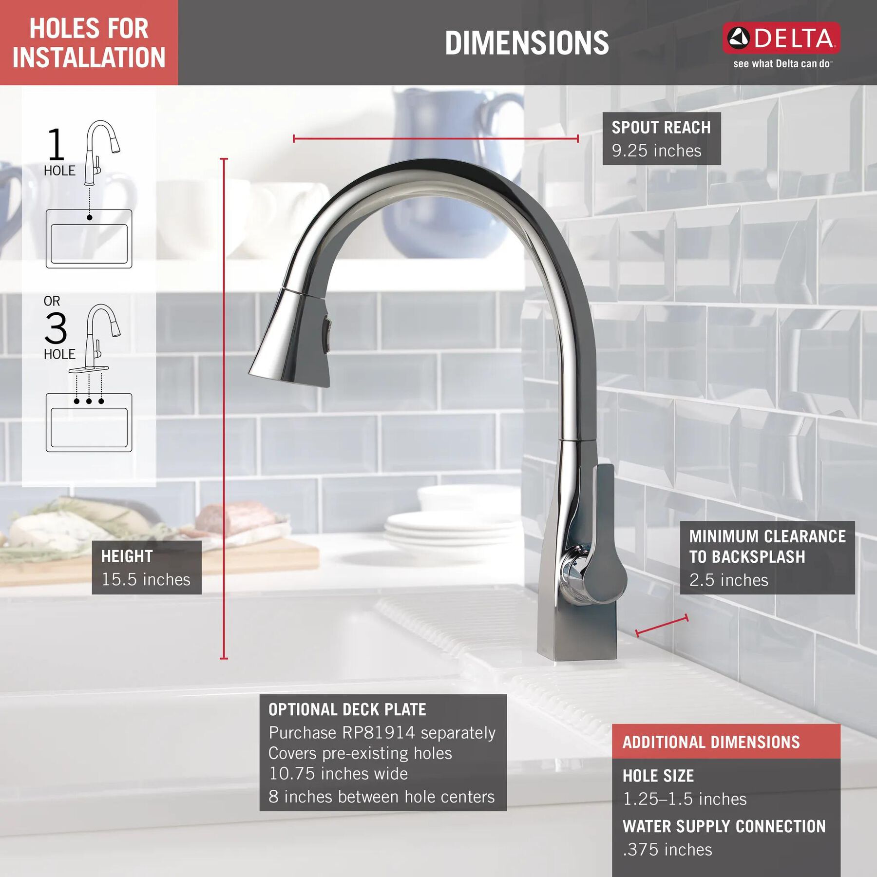 Single Handle Pull-Down Kitchen Faucet with ShieldSpray&reg; Technology