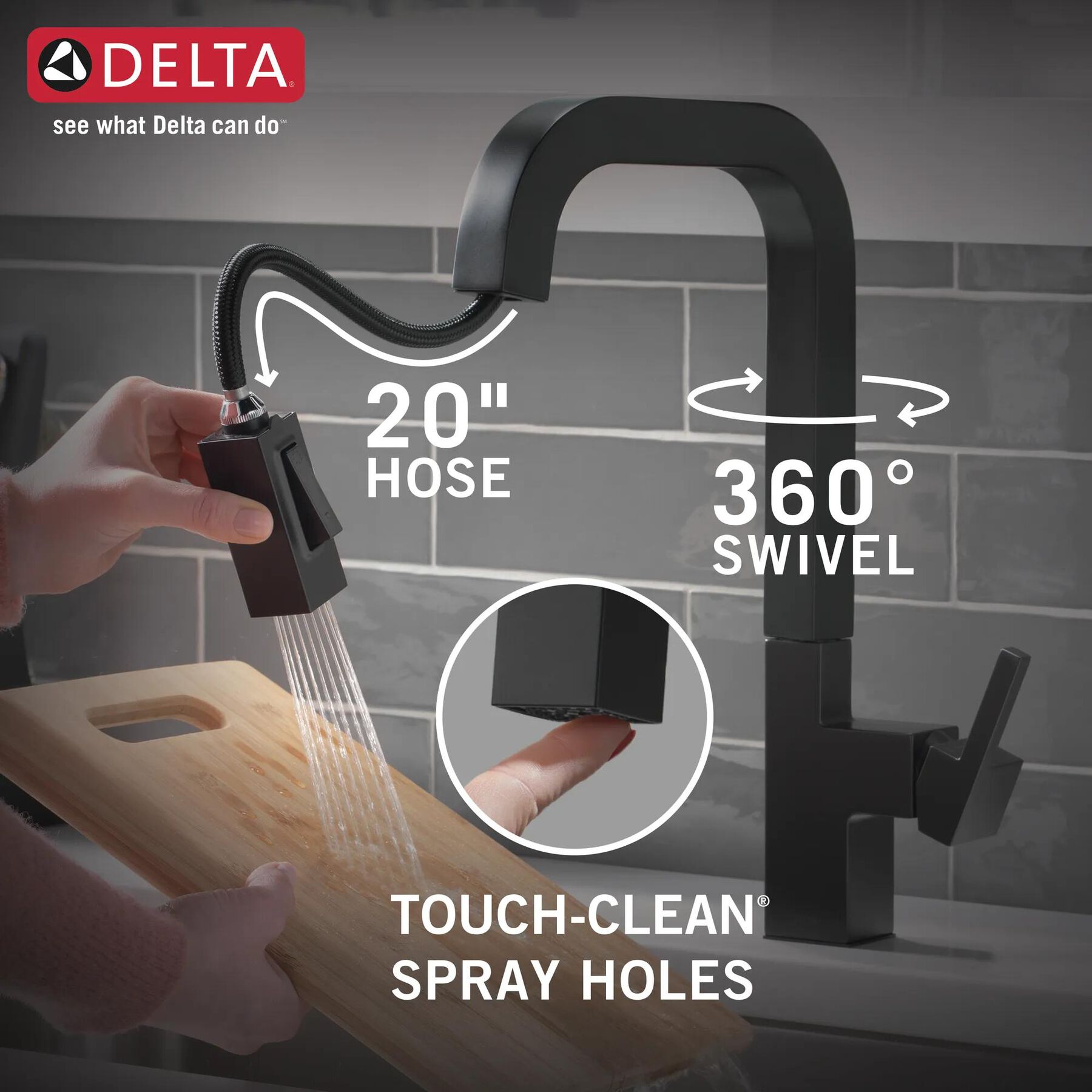 Single-Handle Pull-Down Kitchen Faucet
