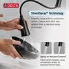 Single Handle Pull-Down Kitchen Faucet with Soap Dispenser and ShieldSpray&reg; Technology