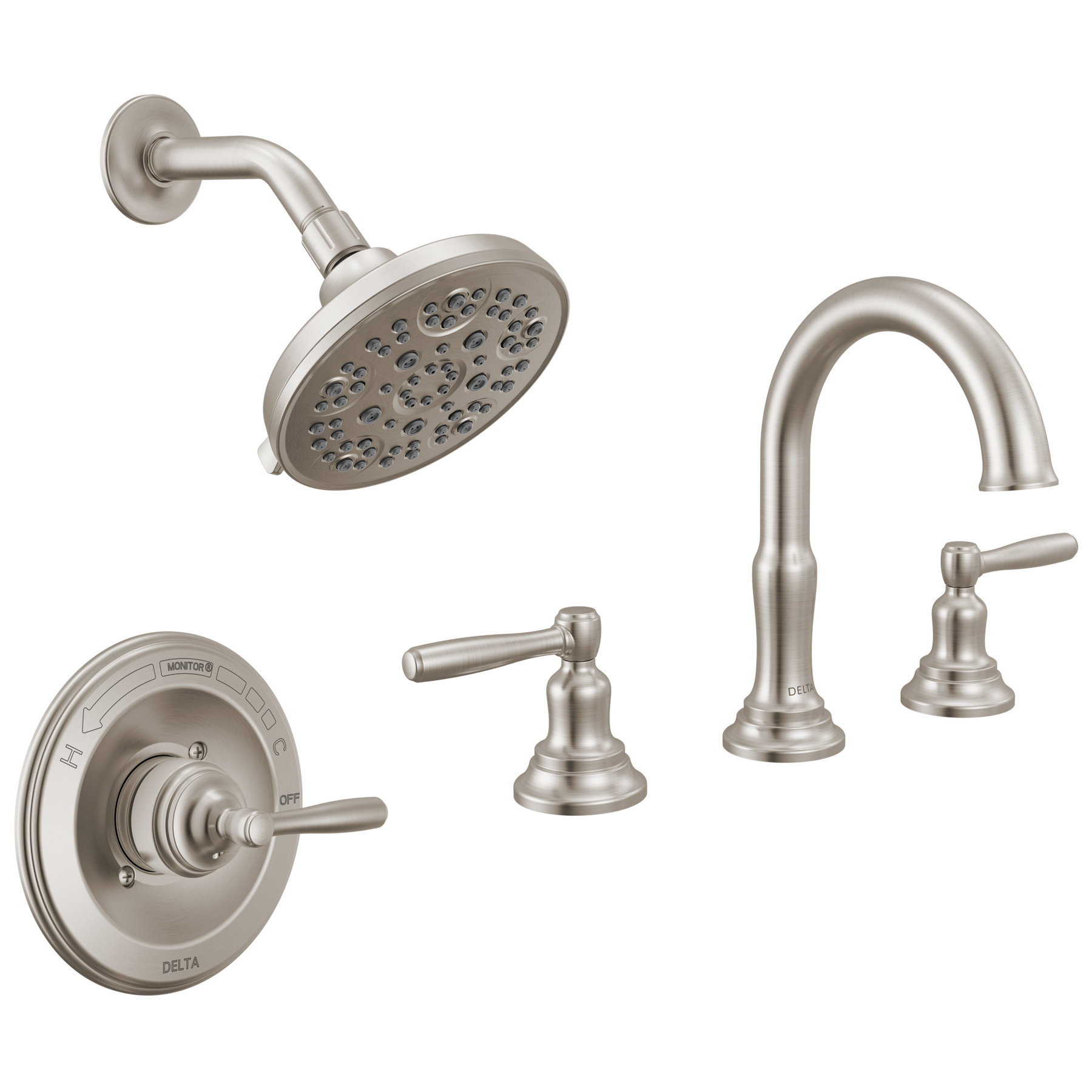 Widespread Lavatory Faucet with 14 Series Shower Trim Bundle