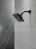 H<sub>2</sub>Okinetic&reg; 5-Setting Angular Modern Raincan Shower Head