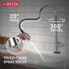 Single Handle Kitchen Pull-Down Faucet With Touchless Technology