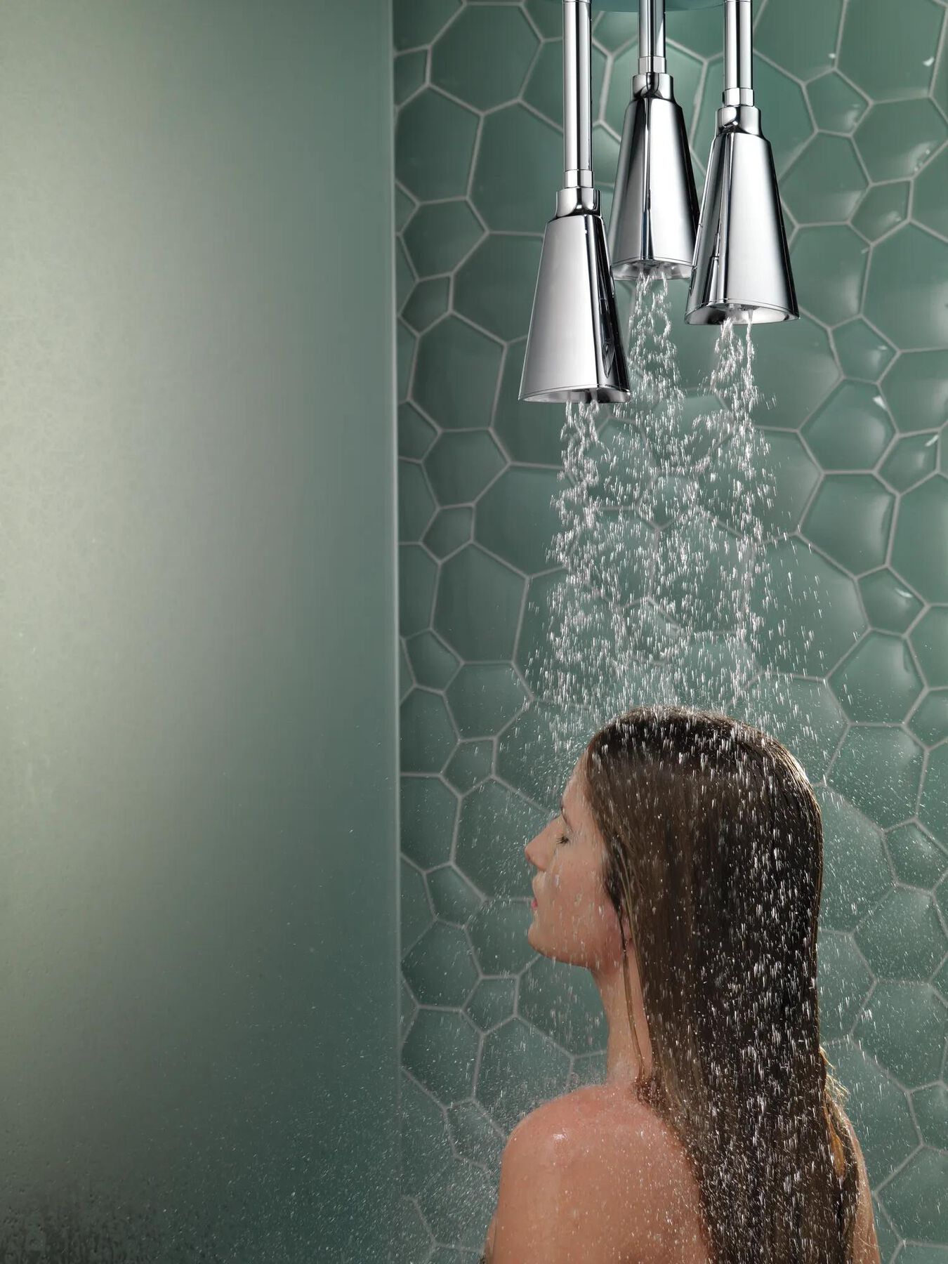 Zura H2OKinetic Pendant Raincan Shower Head