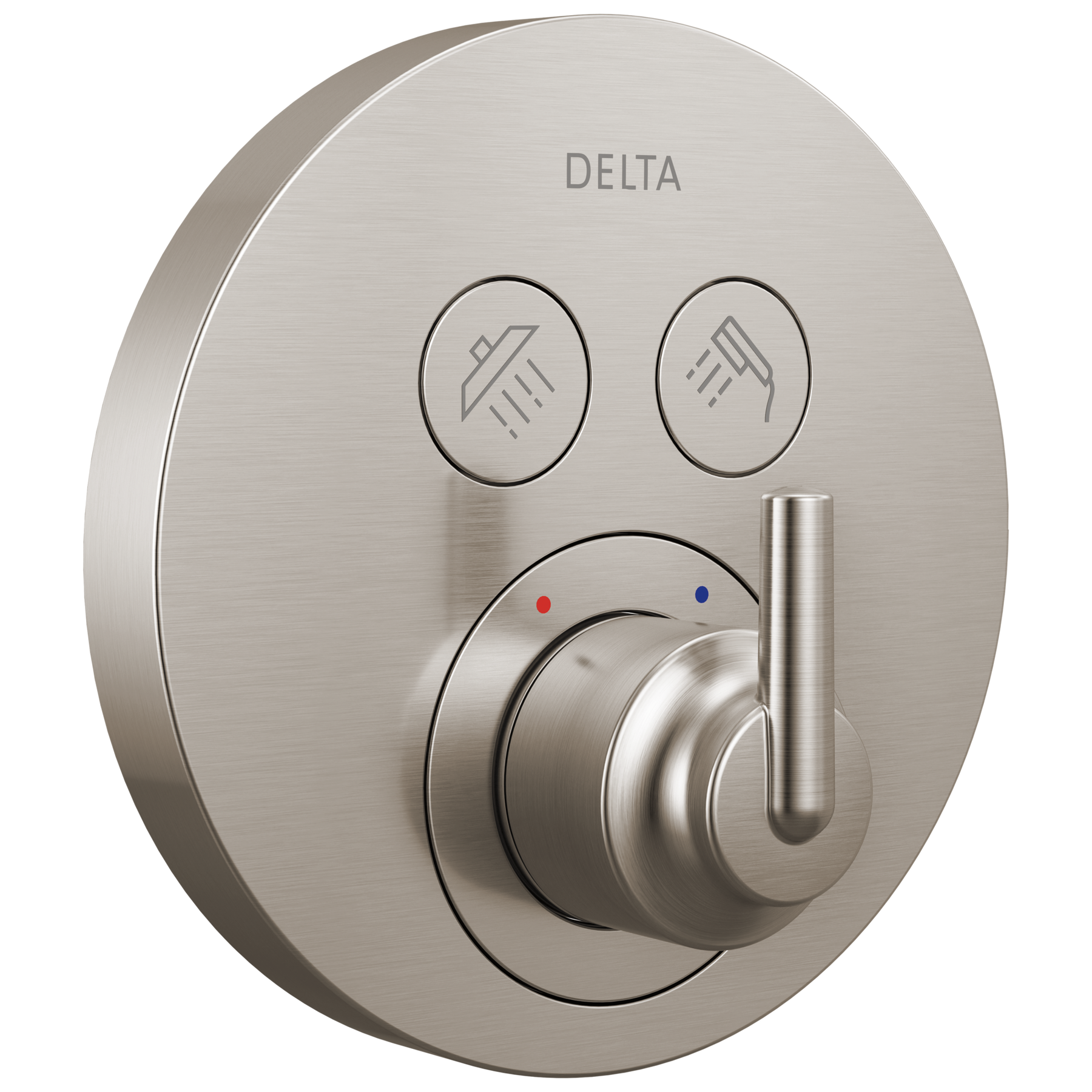 Round Contemporary Push-Button Shower