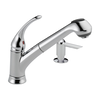 Single Handle Pull-Out Kitchen Faucet with Soap Dispenser