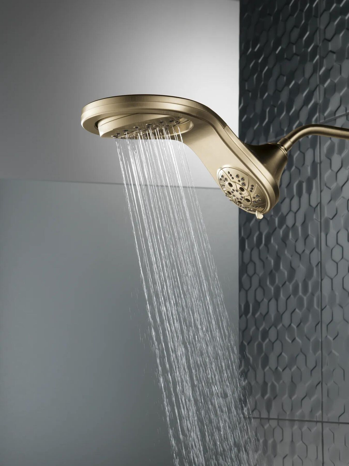 HydroRain&reg; H<sub>2</sub>Okinetic&reg; 5-Setting Two-in-One Shower Head