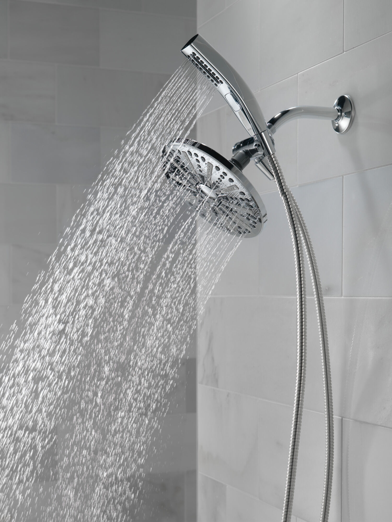 Shower Head & Hand Shower 1.75 GPM 4-Setting in Chrome 75285