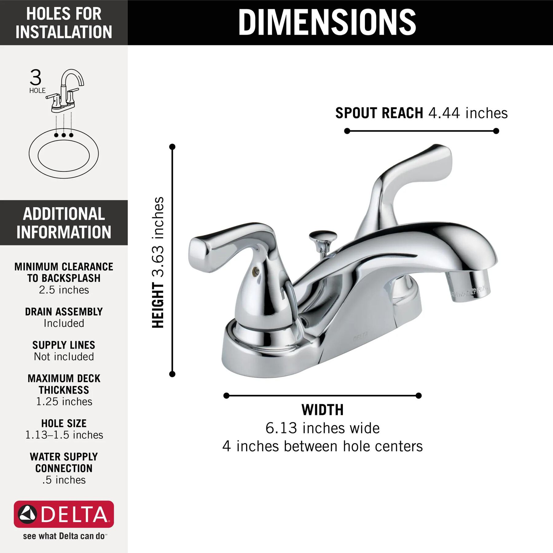 Centerset Bathroom Faucet (Recertified)