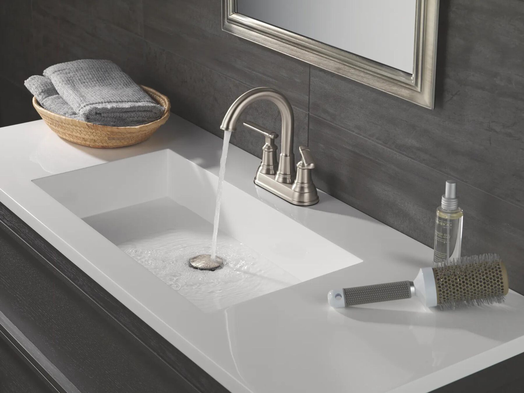 Two Handle Centerset Bathroom Faucet
