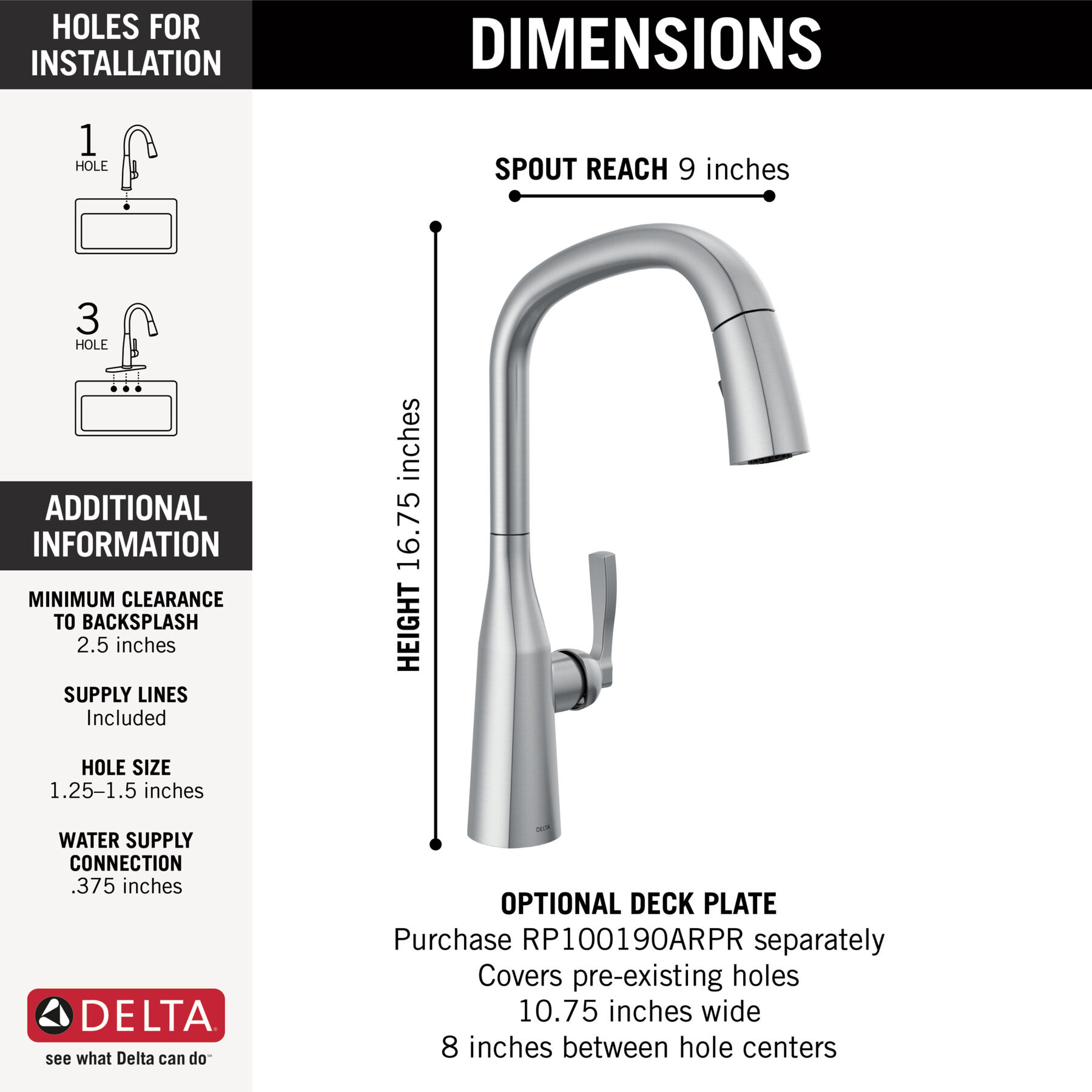 Single Handle Pull-Down Kitchen Faucet