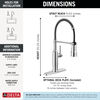 Single-Handle Pull-Down Spring Kitchen Faucet