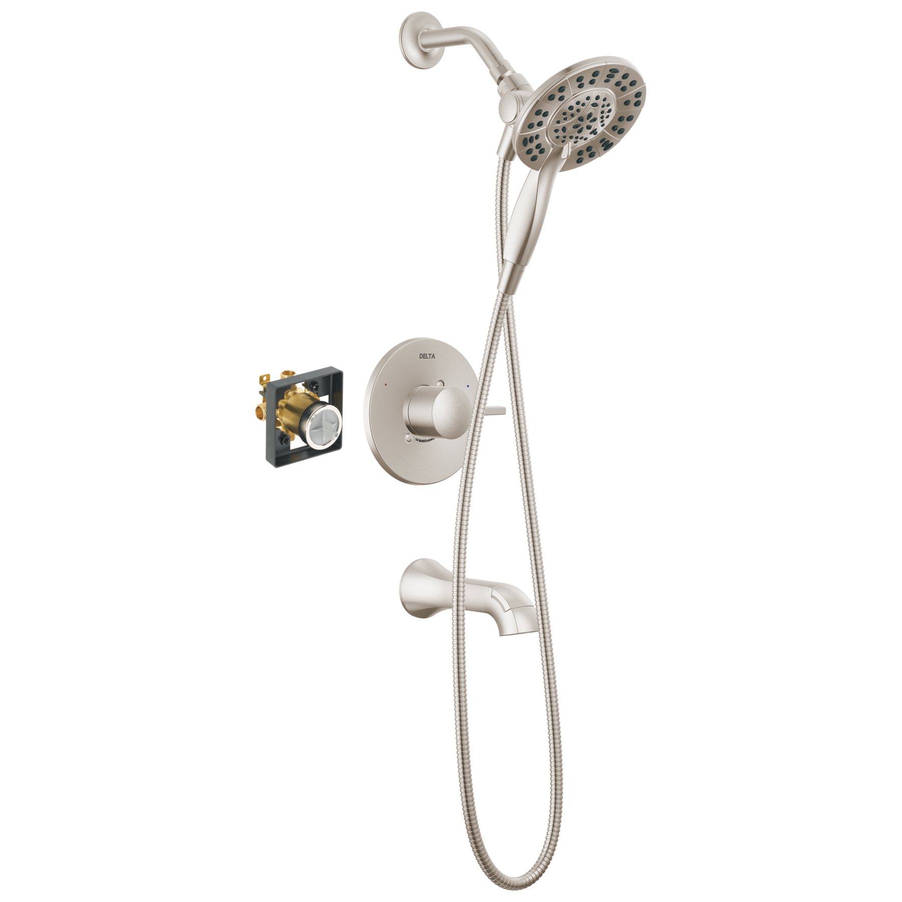 Tub Shower Trim with Universal Rough Bundle