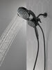 HydroRain&reg; 4-Setting Two-in-One Shower Head (Recertified)