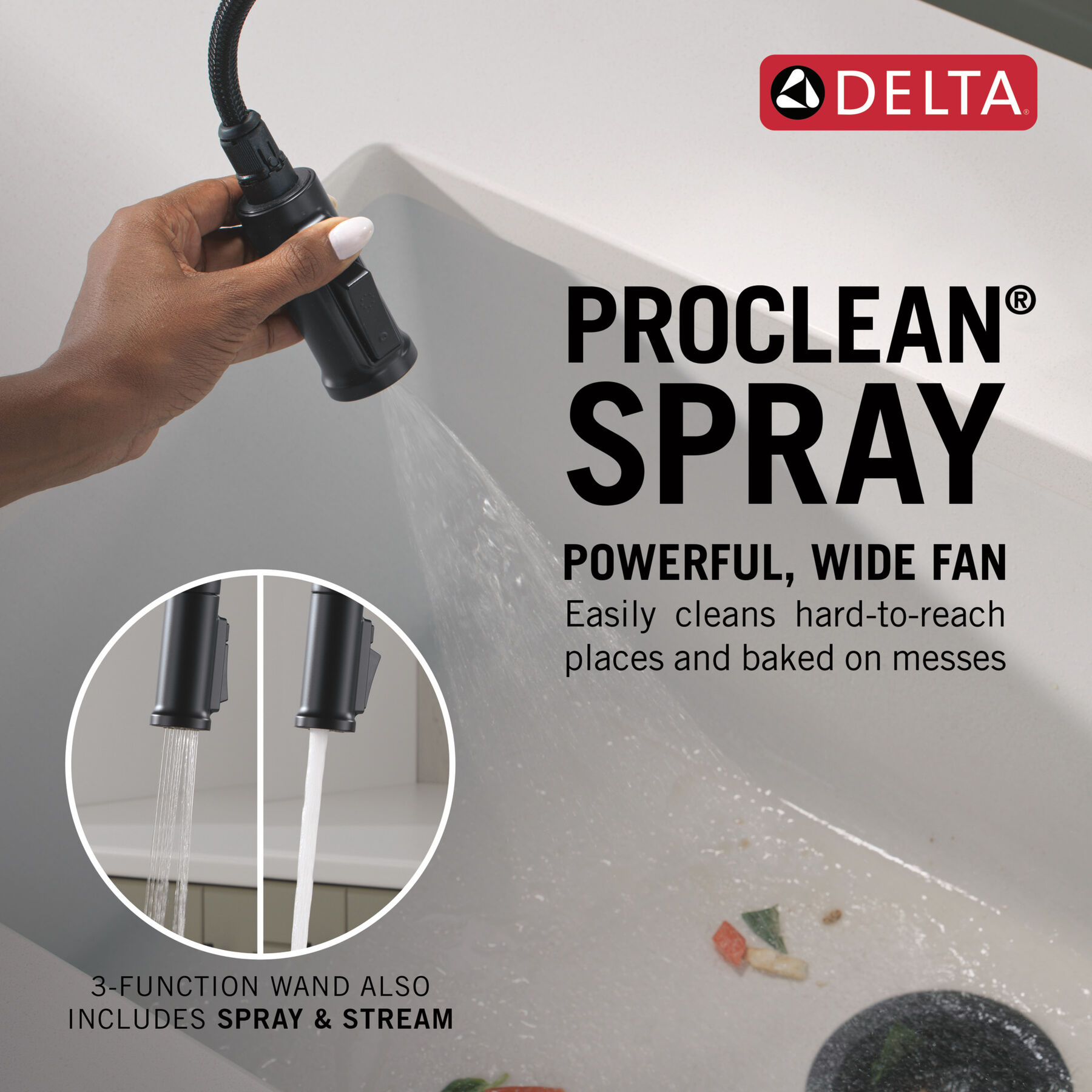 Touch2O&reg; Technology Kitchen Faucet with Touchless Technology