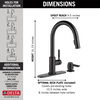 Single Handle Pull-Down Kitchen Faucet with Soap Dispenser (Recertified)