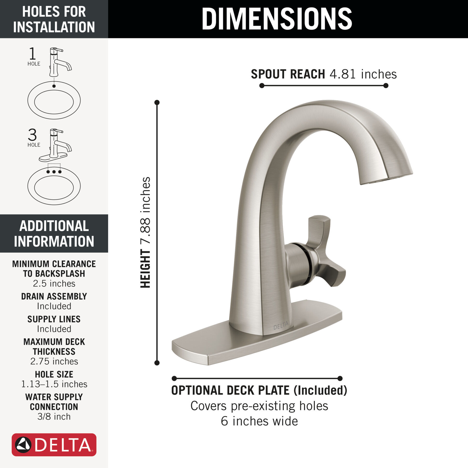 Single Handle Bathroom Faucet