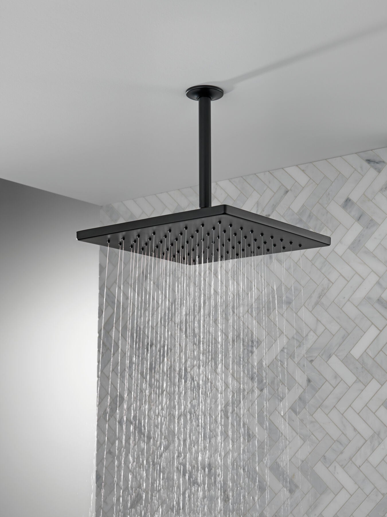 Single-Setting Metal Raincan Shower Head