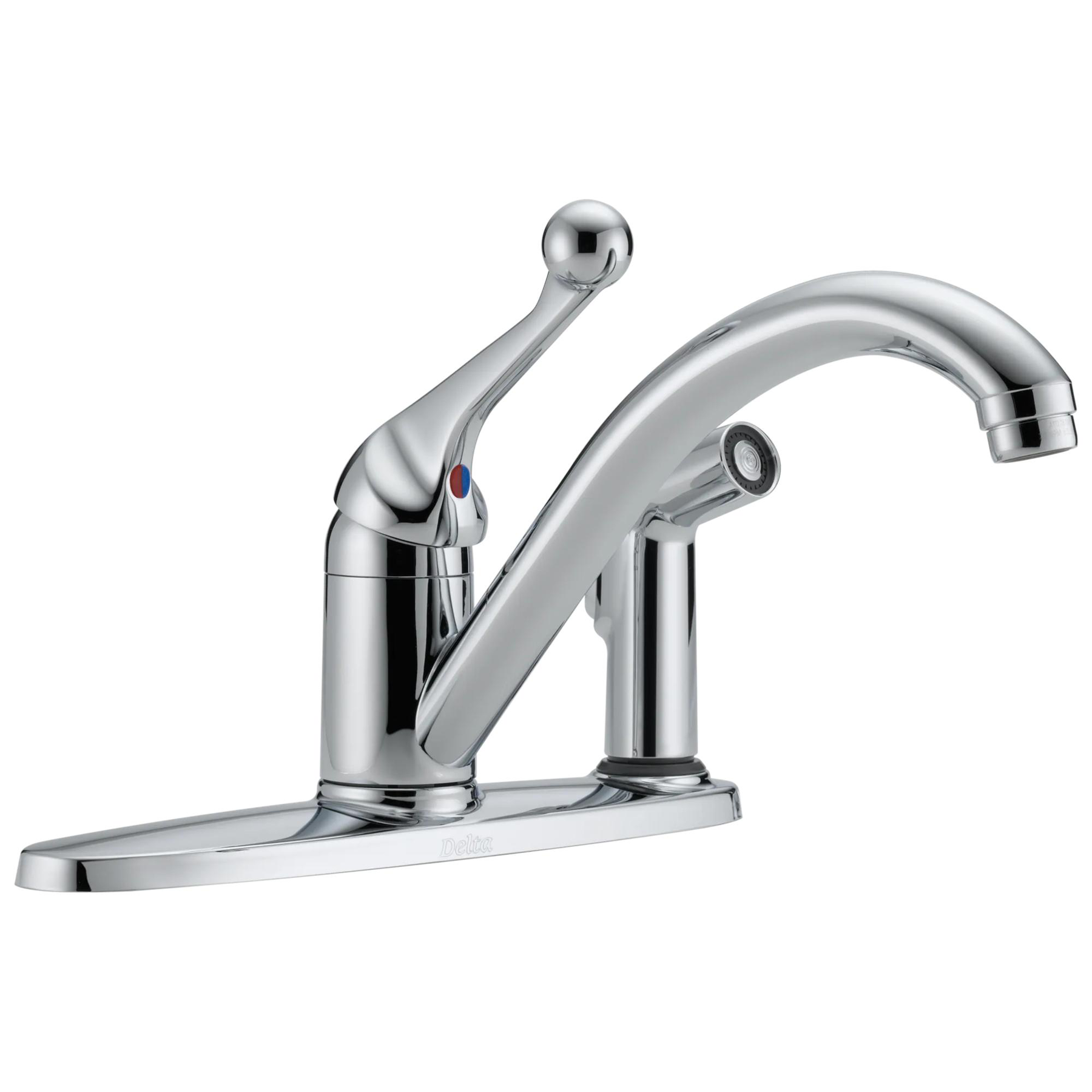 Single Handle Kitchen Faucet with Integral Spray