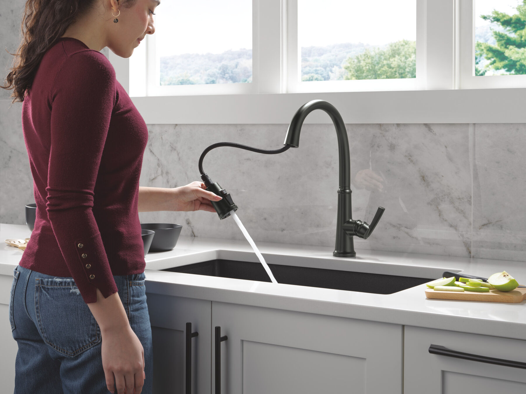 Single Handle Kitchen Pull-Down