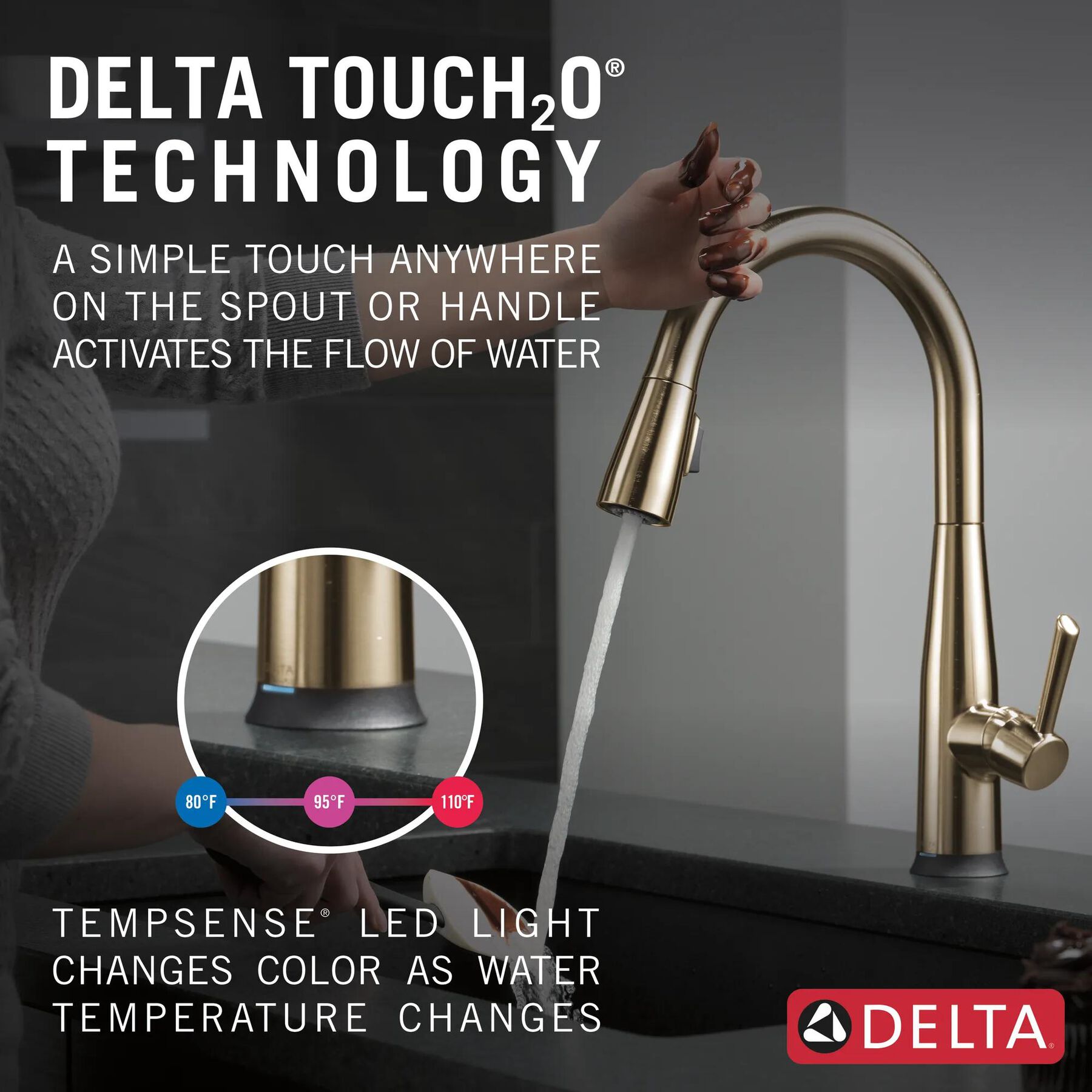 Touch2O Pull-Down Kitchen with Soap Disp Bundle