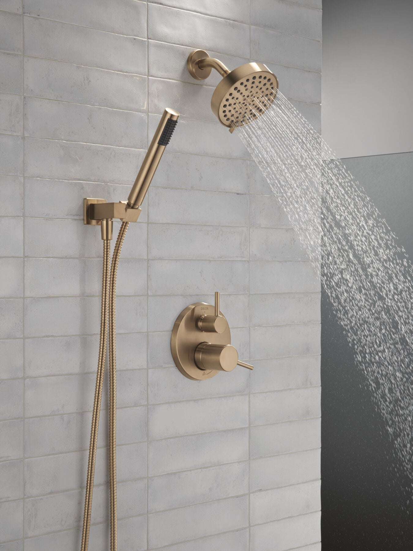 14S Shower Trim w Fixed Head & Hand Shower