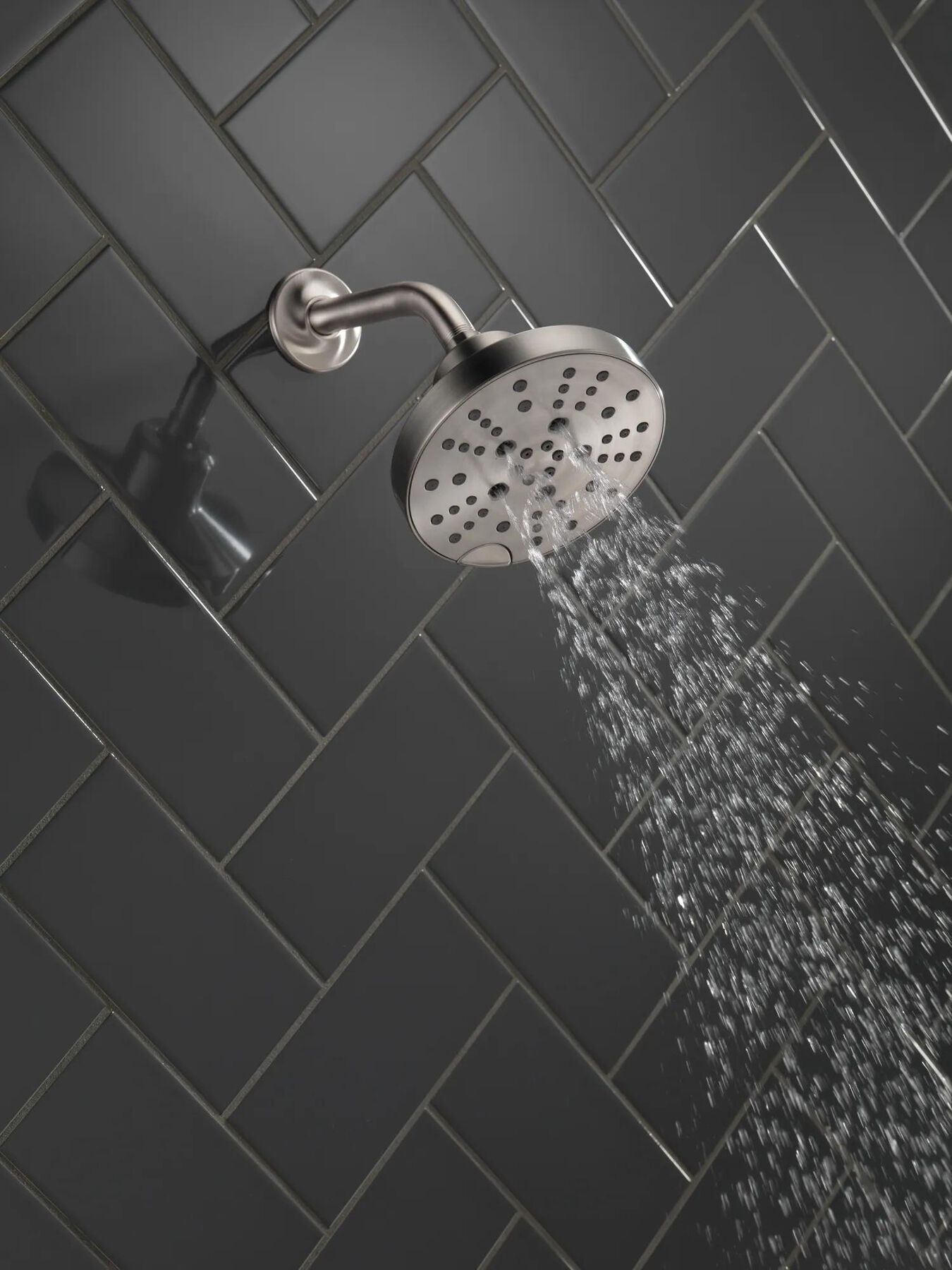 H<sub>2</sub>Okinetic&reg; 5-Setting Contemporary Raincan Shower Head