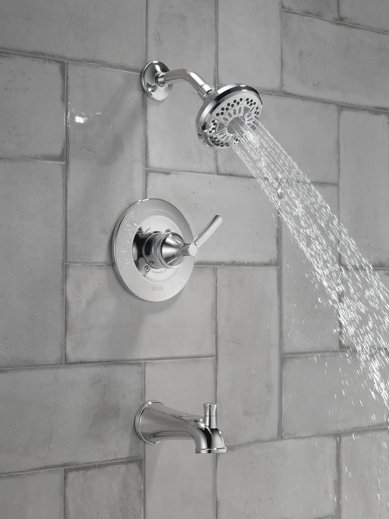 14 Series Tub & Shower Trim with Rough in Chrome 144862 | Delta Faucet