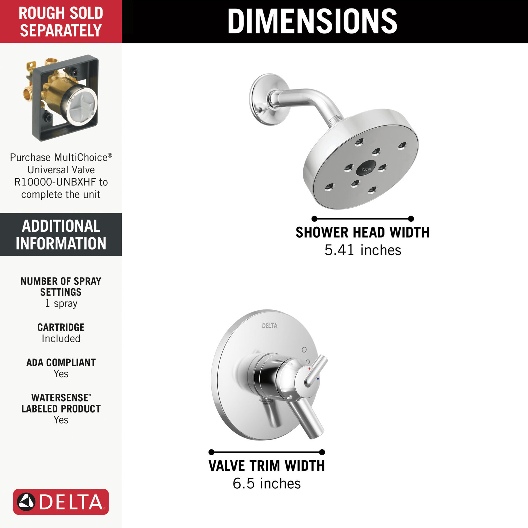 Monitor&reg; 17 Series H<sub>2</sub>Okinetic&reg; Shower Trim