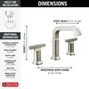Two Handle Widespread Bathroom Faucet