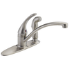 Single Handle Kitchen Faucet with Integral Spray