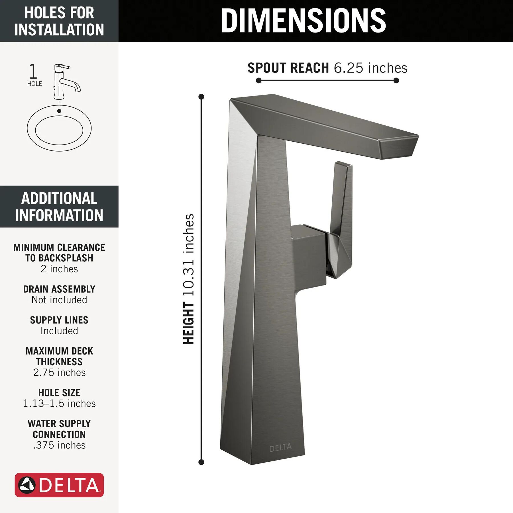 Vessel Single Handle Faucet (Recertified)