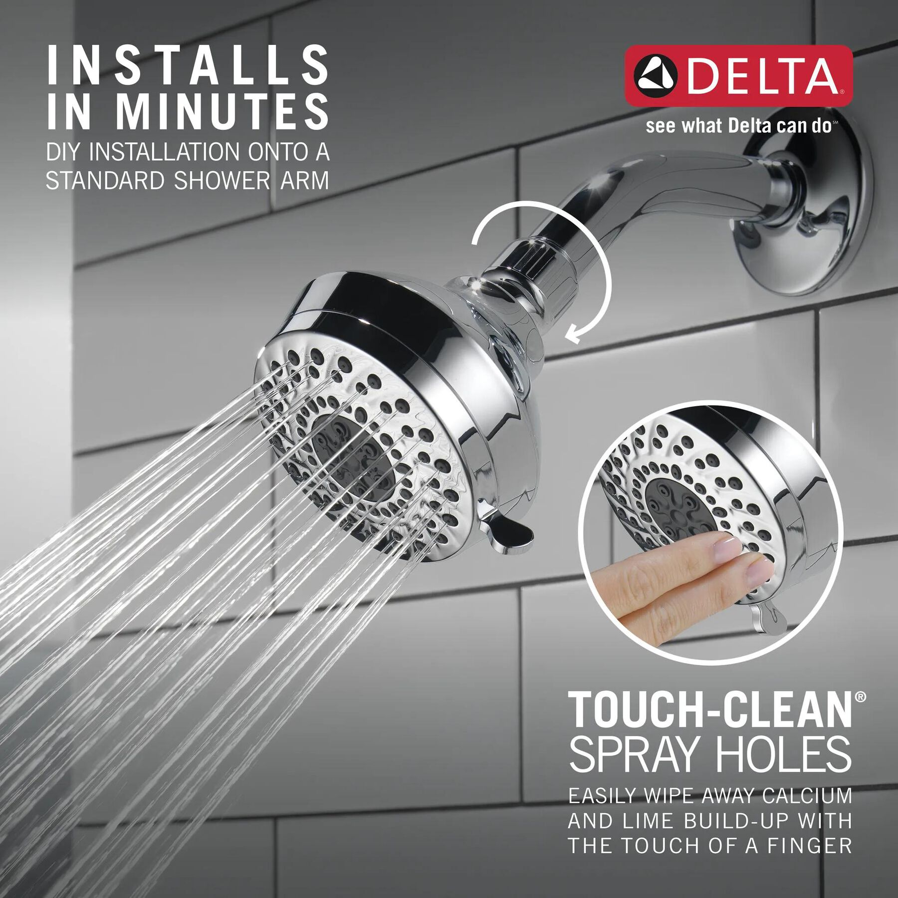 3-Setting Shower Head (Recertified)