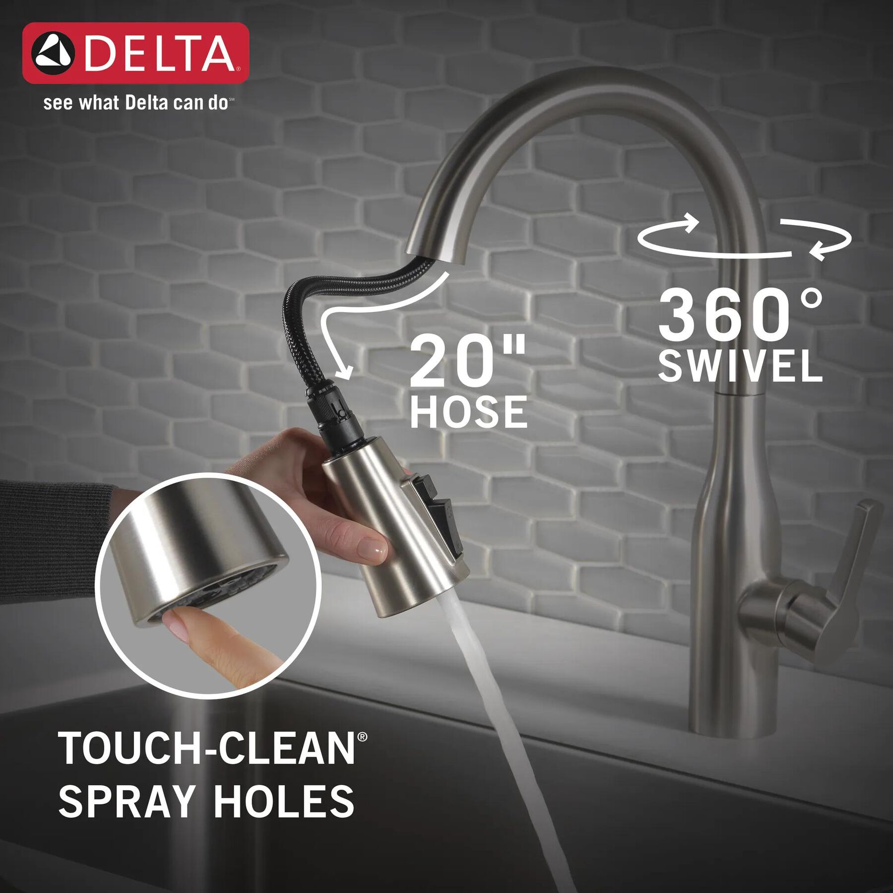 Single Handle Pull-Down Kitchen Faucet with Soap Dispenser and ShieldSpray&reg; Technology (Recertified)