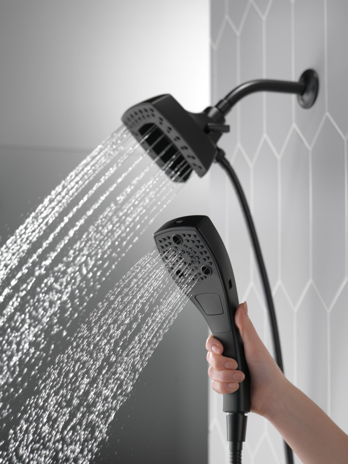 H<sub>2</sub>Okinetic&reg; In2ition&reg; 5-Setting Two-in-One Shower (Recertified)