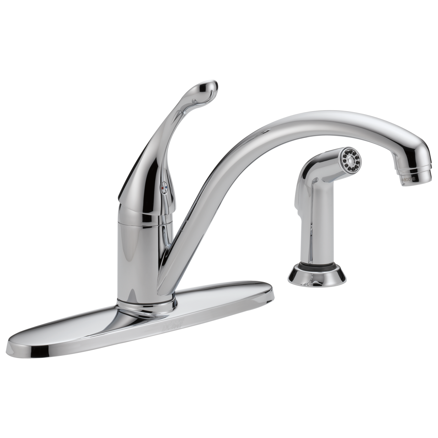 Single Handle Kitchen Faucet with Spray (Recertified)