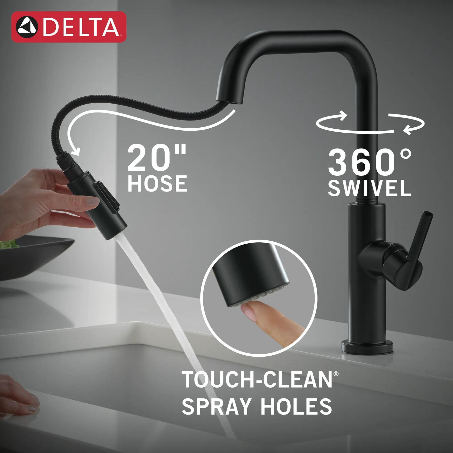 Single Handle Pull-Down Kitchen Faucet (Recertified)