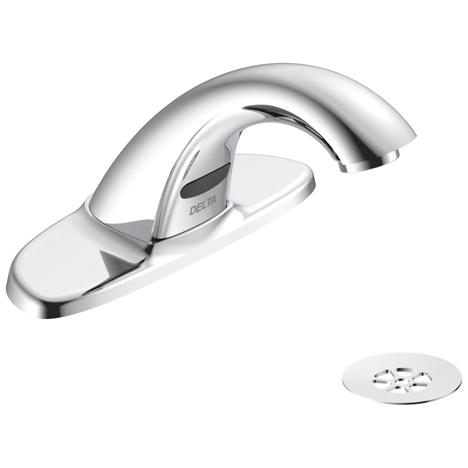 Battery Electronic Lav Faucet VR 0.5GPM Grid Strainer