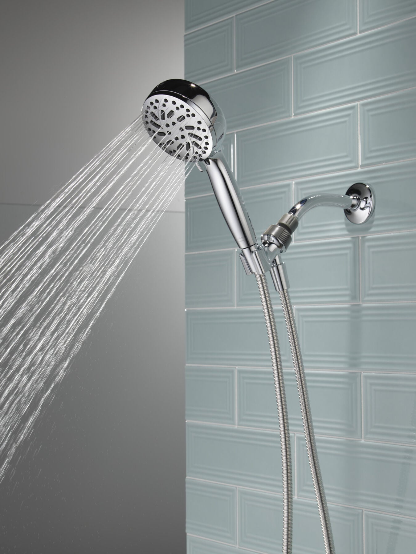 6-Setting Hand Shower with Cleaning Spray