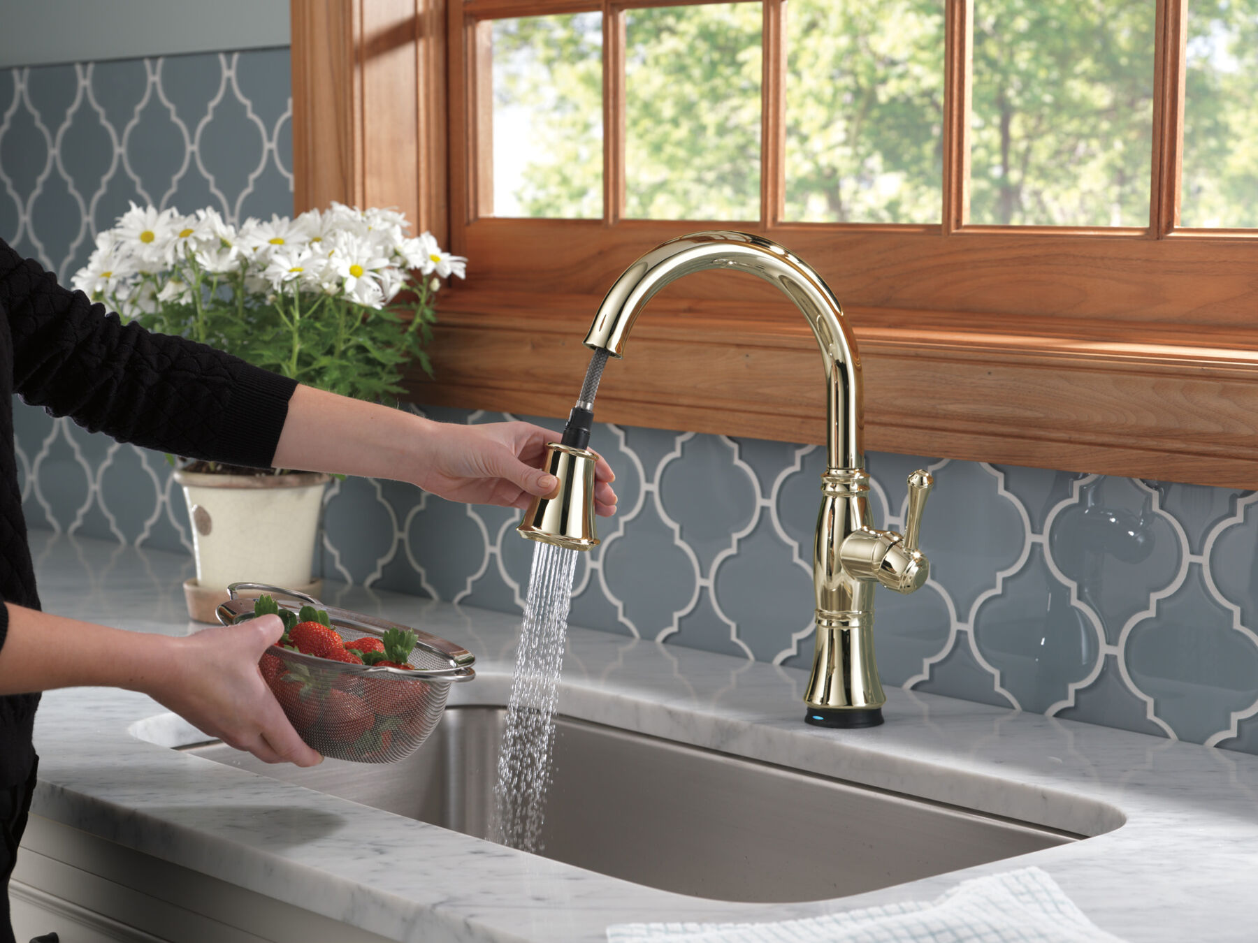 Single Handle Pull-Down Kitchen Faucet with Touch<sub>2</sub>O&reg; and ShieldSpray&reg; Technologies (Recertified)