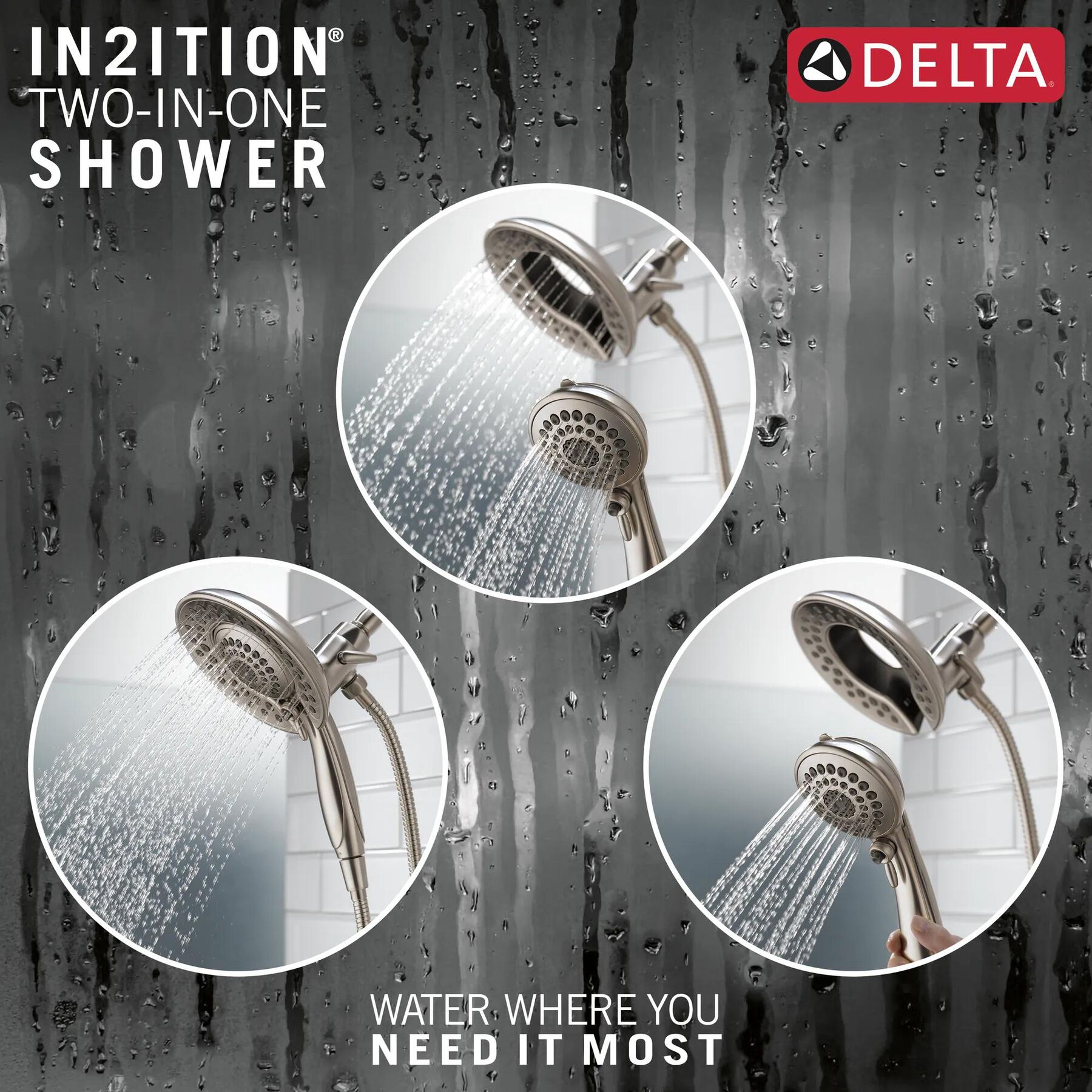 In2ition&reg;&nbsp;5-Setting Two-In-One Shower (Recertified)