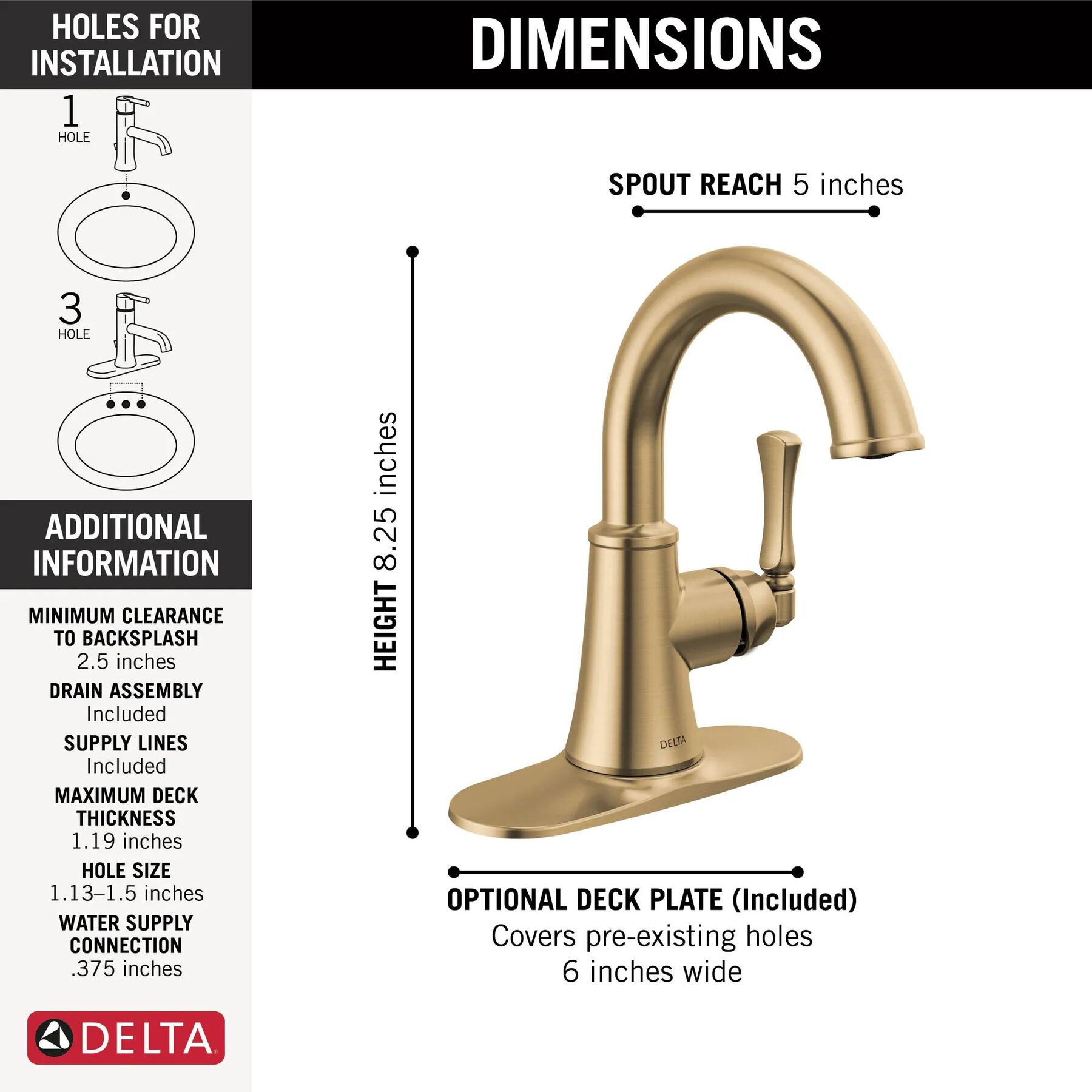 Single Handle Bathroom Faucet