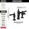 Two Handle Widespread Bathroom Faucet