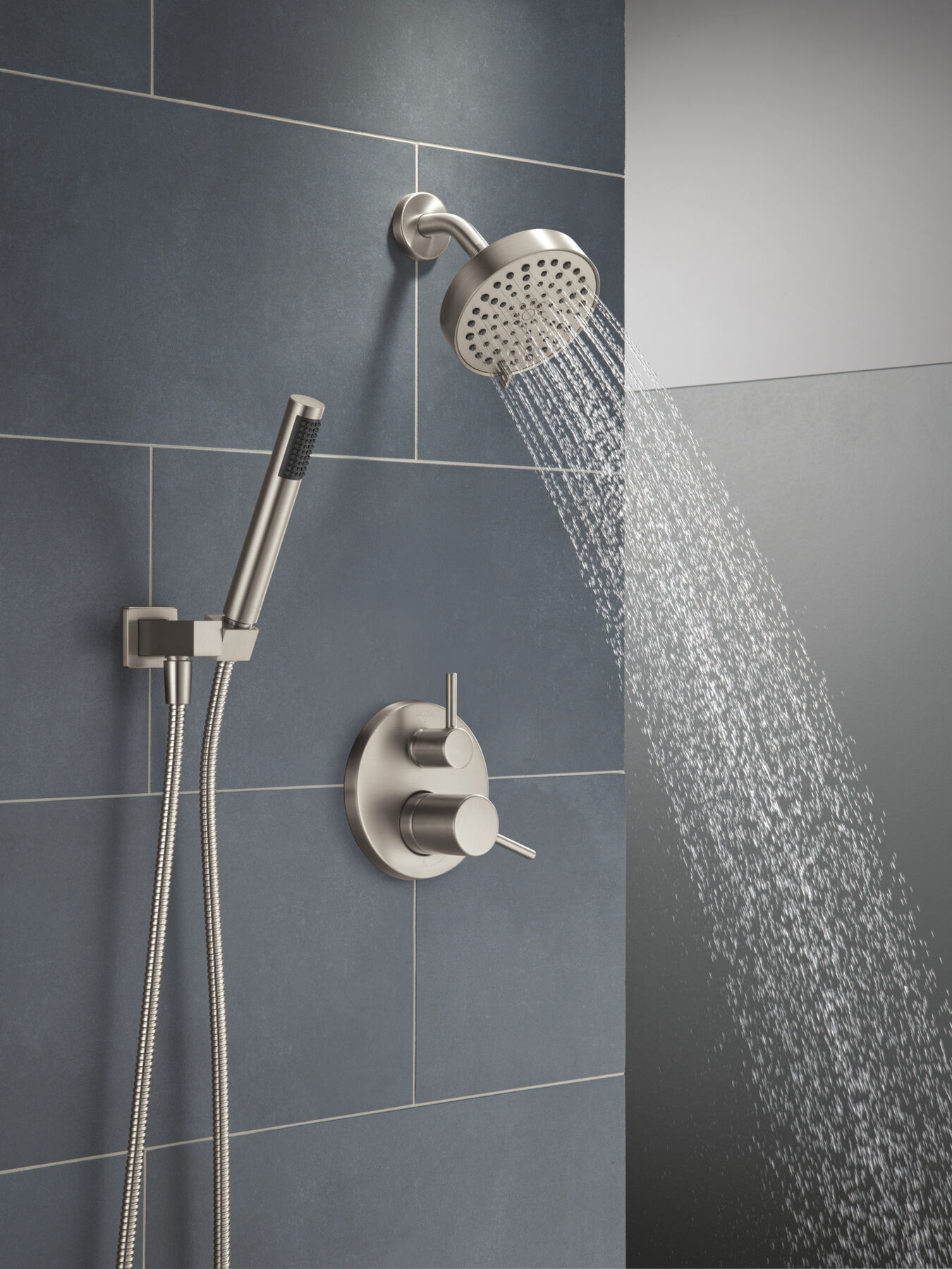 14S Shower Trim w Fixed Head & Hand Shower