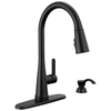Single Handle Pull-Down Touch<sub>2</sub>O&reg; Technology Kitchen Faucet with Touchless Technology and Soap Dispenser