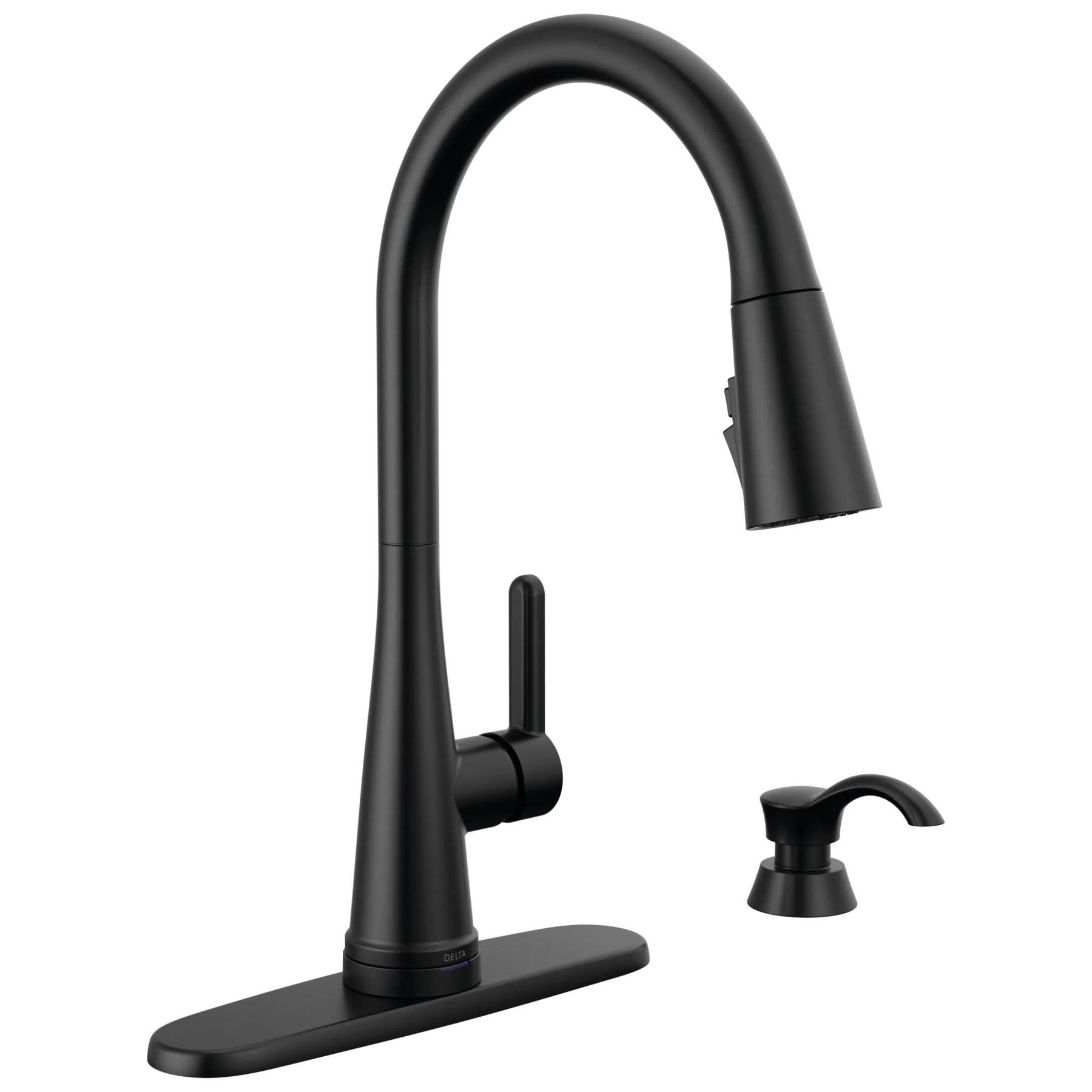 Single Handle Pull-Down Touch<sub>2</sub>O&reg; Technology Kitchen Faucet with Touchless Technology and Soap Dispenser