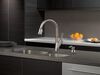 Single Handle Pull-Down Kitchen Faucet with Soap Dispenser