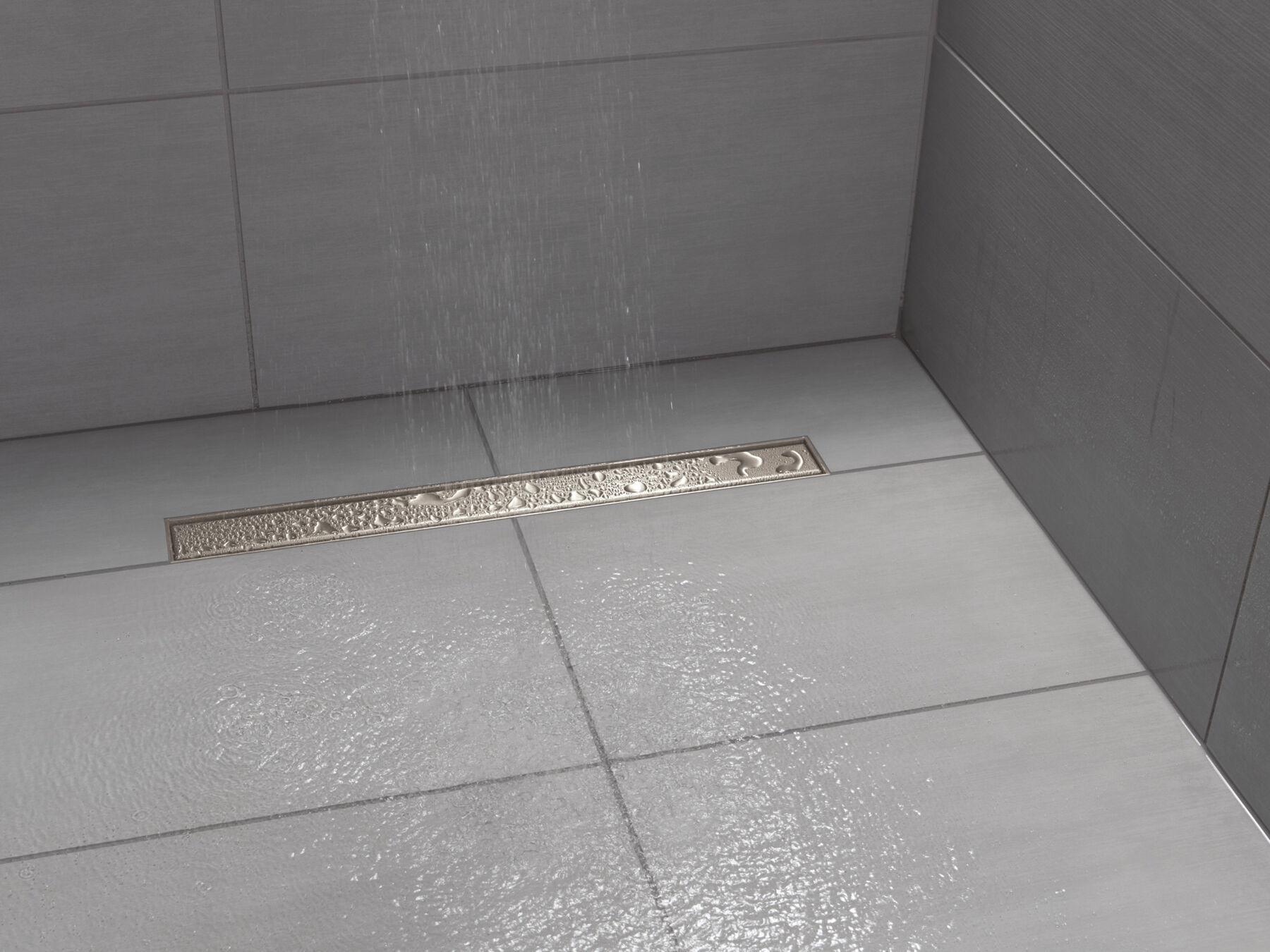 24" Reversible Linear Shower Drain Trim