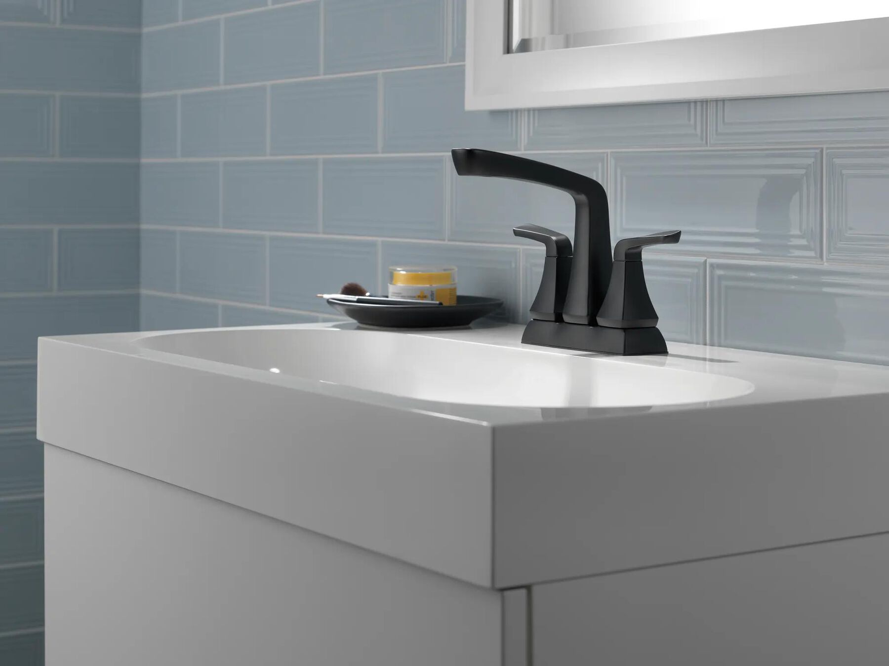 Two Handle Centerset Bathroom Faucet