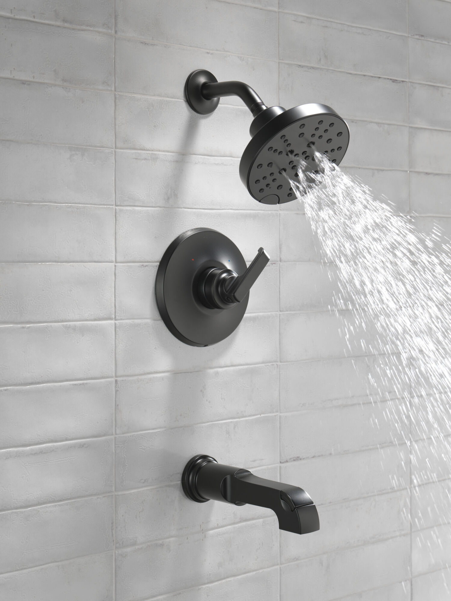 Monitor 14 Series Tub & Shower Trim in Matte Black T14489-BL