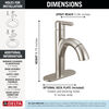 Single Handle Pull-Down Bathroom Faucet
